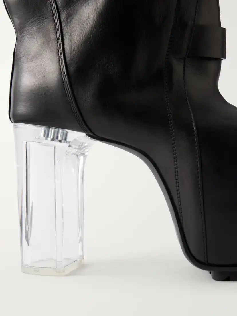 Rick Owens Naska Kiss 120 Leather Knee Boots | Thumbnail 5