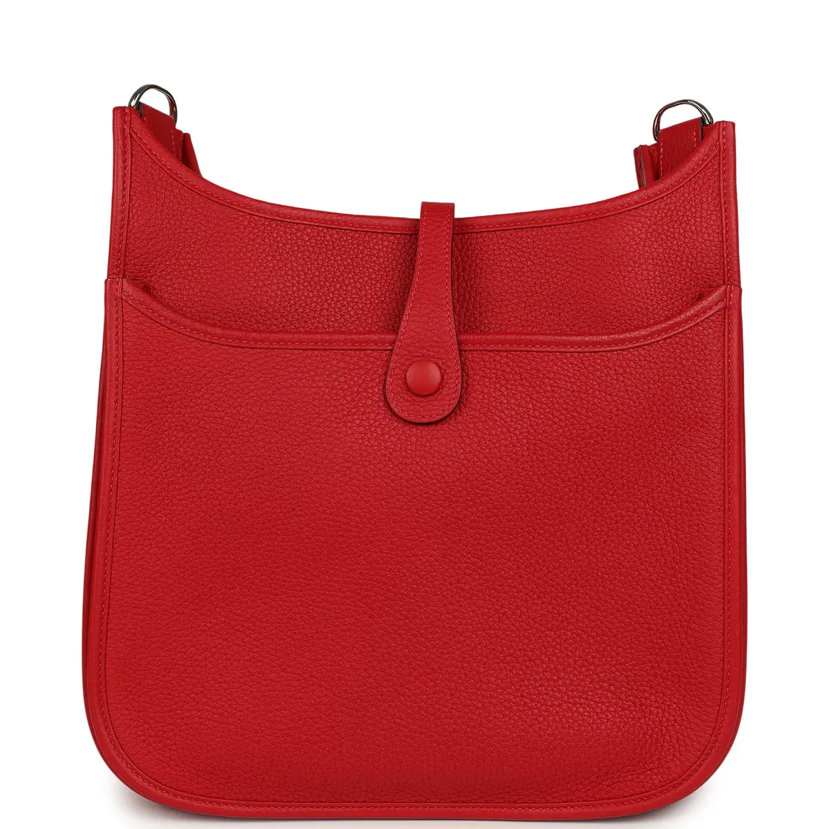 HERMÈS Hermes Evelyne III PM Rouge Casaque Clemence Palladium Hardware | Thumbnail 4 HERMÈS Hermes Evelyne III PM Rouge Casaque Clemence Palladium Hardware | Thumbnail 4