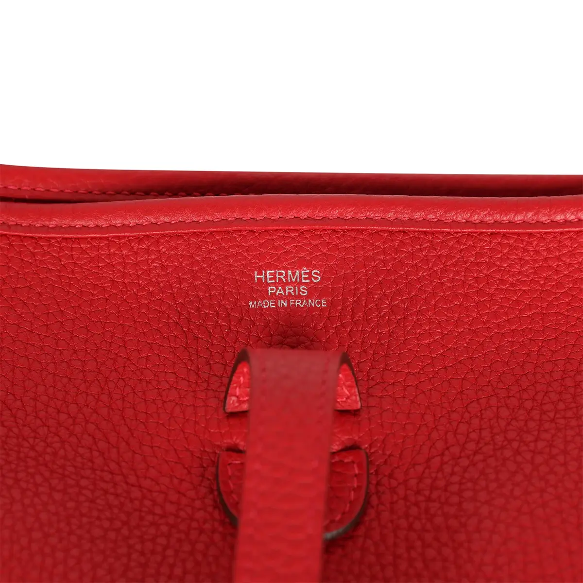 HERMÈS Hermes Evelyne III PM Rouge Casaque Clemence Palladium Hardware | Thumbnail 6 HERMÈS Hermes Evelyne III PM Rouge Casaque Clemence Palladium Hardware | Thumbnail 6