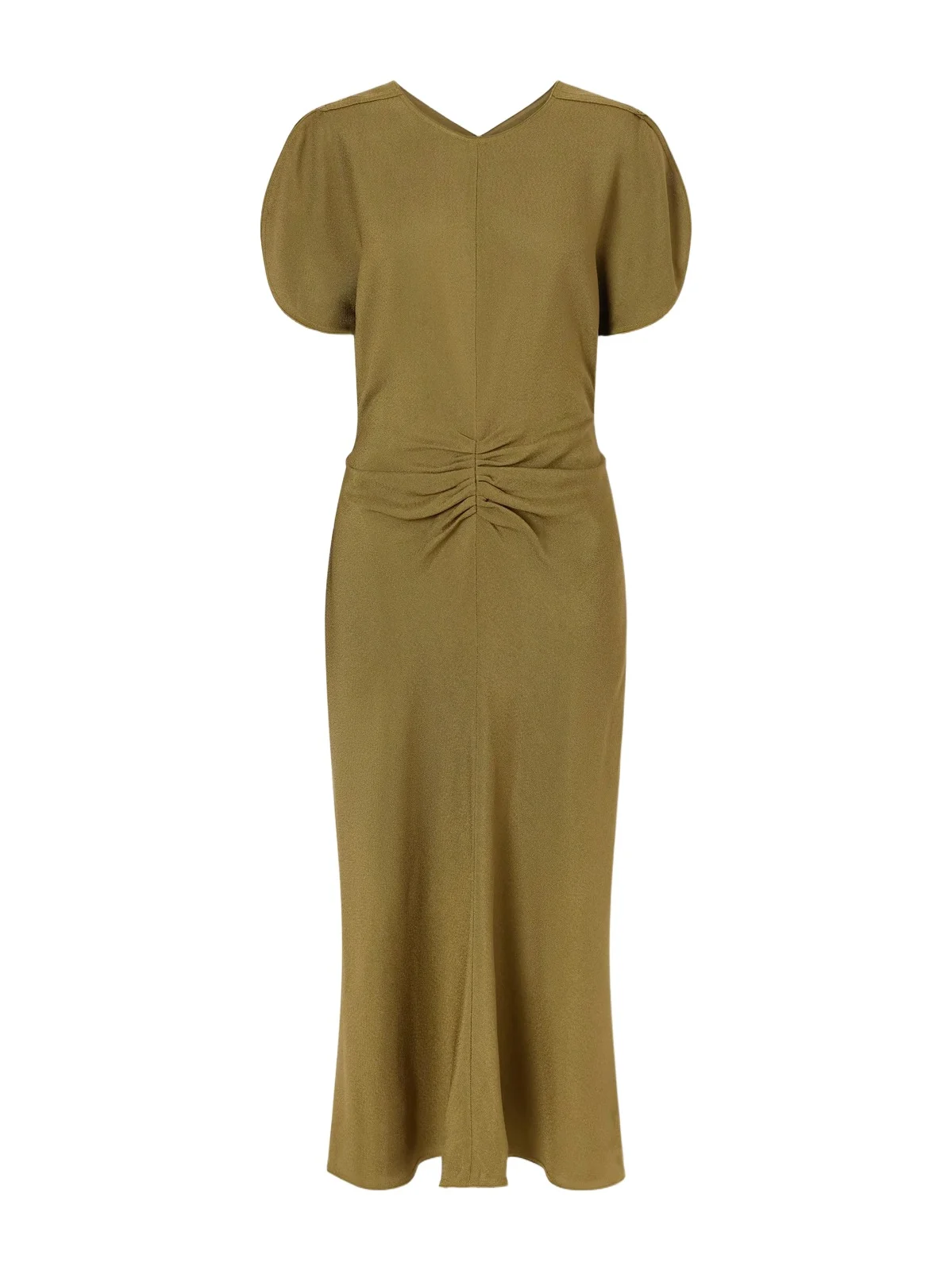 Bela Gathered Midi Dress