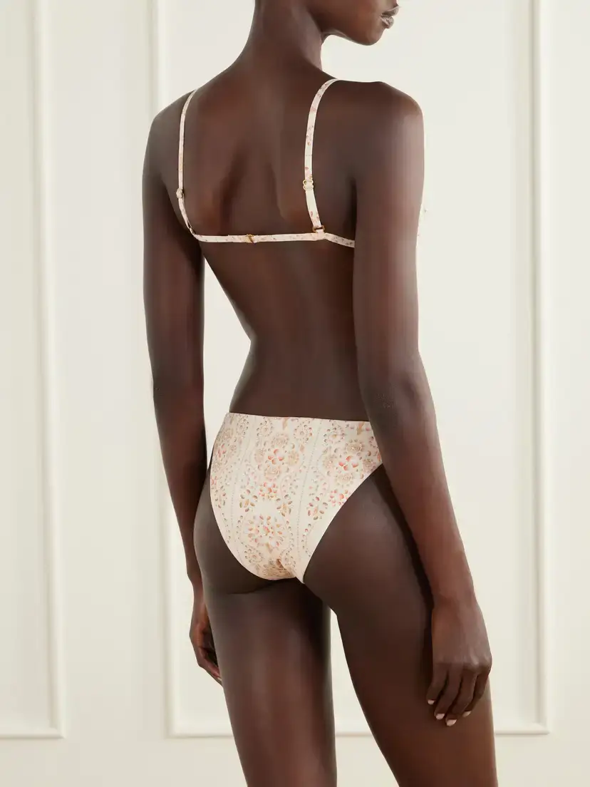 Agua by Agua Bendita Palmira Playa Bead-embellished Printed Recycled-blend Bikini Briefs | Thumbnail 3 Agua by Agua Bendita Palmira Playa Bead-embellished Printed Recycled-blend Bikini Briefs | Thumbnail 3