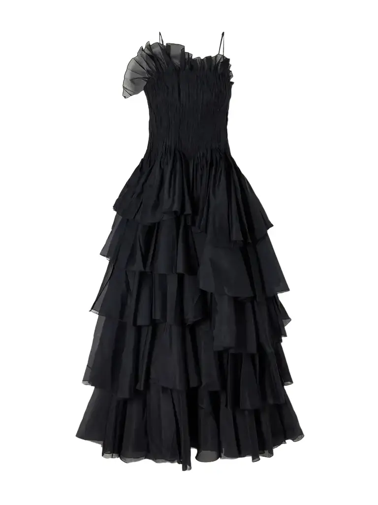 Aje Sonnet Ruffled Organza Maxi Dress | Image 1 Aje Sonnet Ruffled Organza Maxi Dress | Image 1