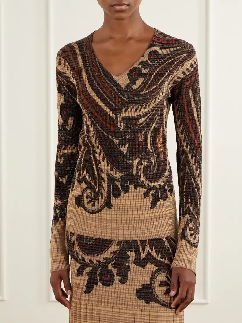 Etro Paisley Printed Knit Sweater | Thumbnail 3 Etro Paisley Printed Knit Sweater | Thumbnail 3