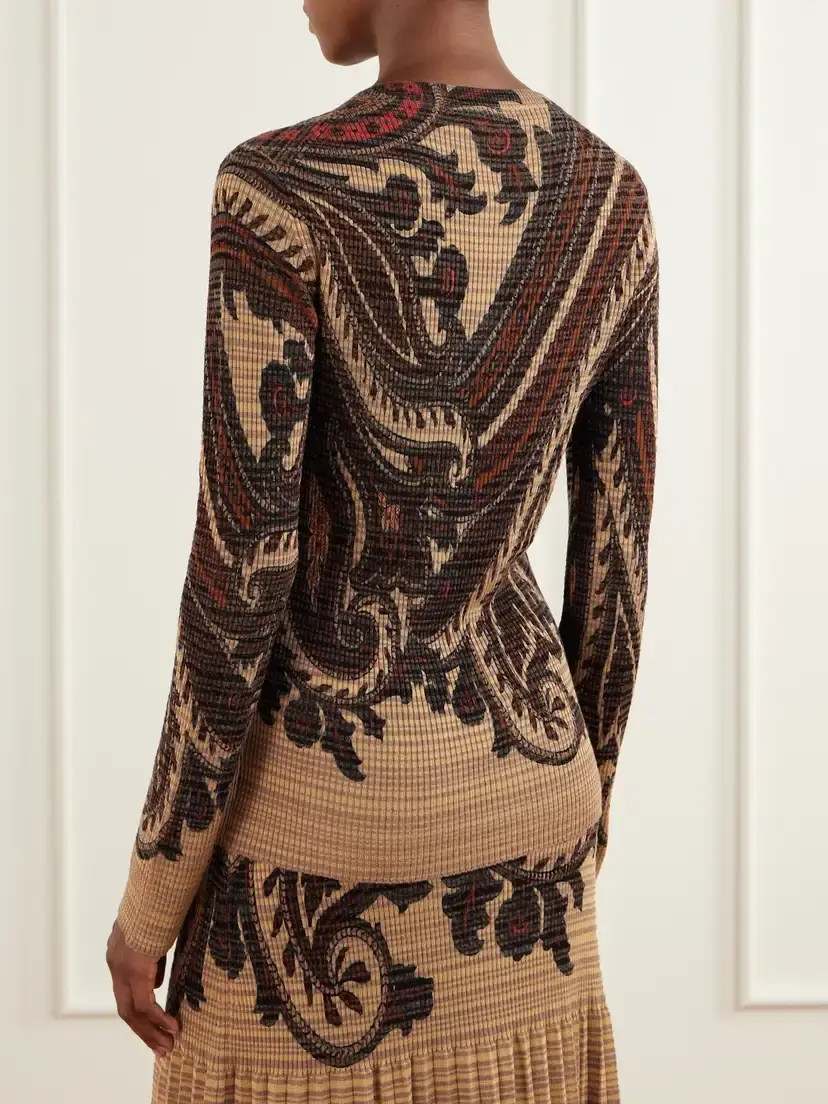 Etro Paisley Printed Knit Sweater | Thumbnail 4 Etro Paisley Printed Knit Sweater | Thumbnail 4