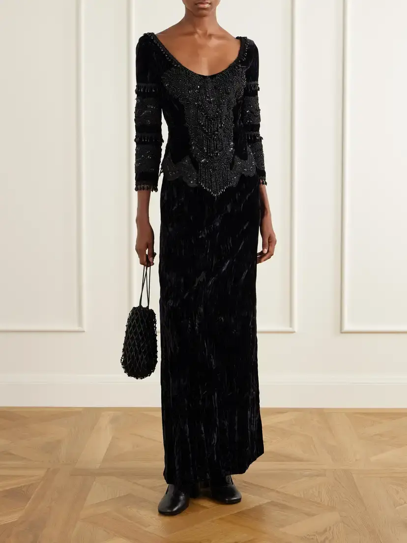 ANNA SUI Velvet Maxi Skirt | Thumbnail 2 ANNA SUI Velvet Maxi Skirt | Thumbnail 2