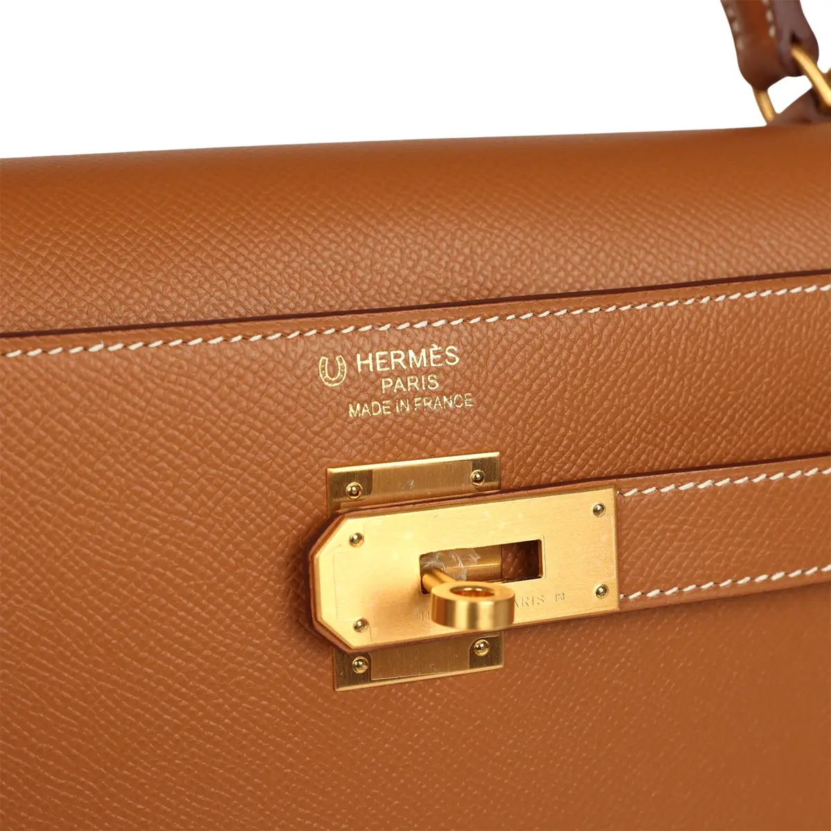 HERMÈS Hermes Special Order (HSS) Kelly Sellier 40 Gold Verso Epsom Brushed Gold Hardware | Thumbnail 7 HERMÈS Hermes Special Order (HSS) Kelly Sellier 40 Gold Verso Epsom Brushed Gold Hardware | Thumbnail 7