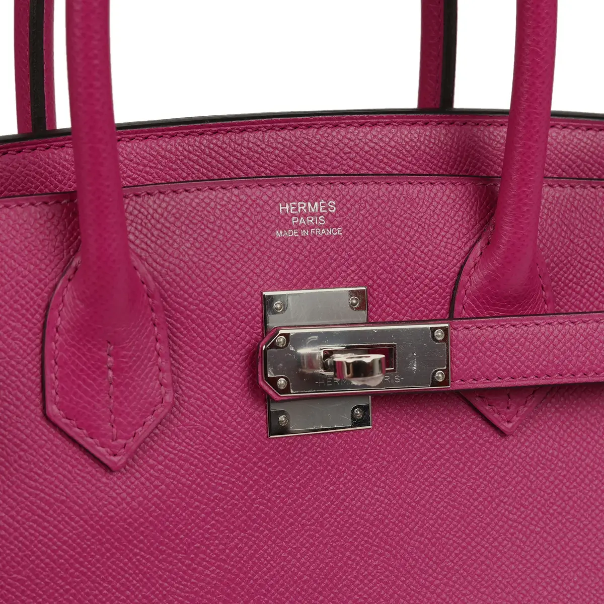HERMÈS Pre-owned Hermes Birkin 30 Rose Pourpre Epsom Palladium Hardware | Thumbnail 7 HERMÈS Pre-owned Hermes Birkin 30 Rose Pourpre Epsom Palladium Hardware | Thumbnail 7