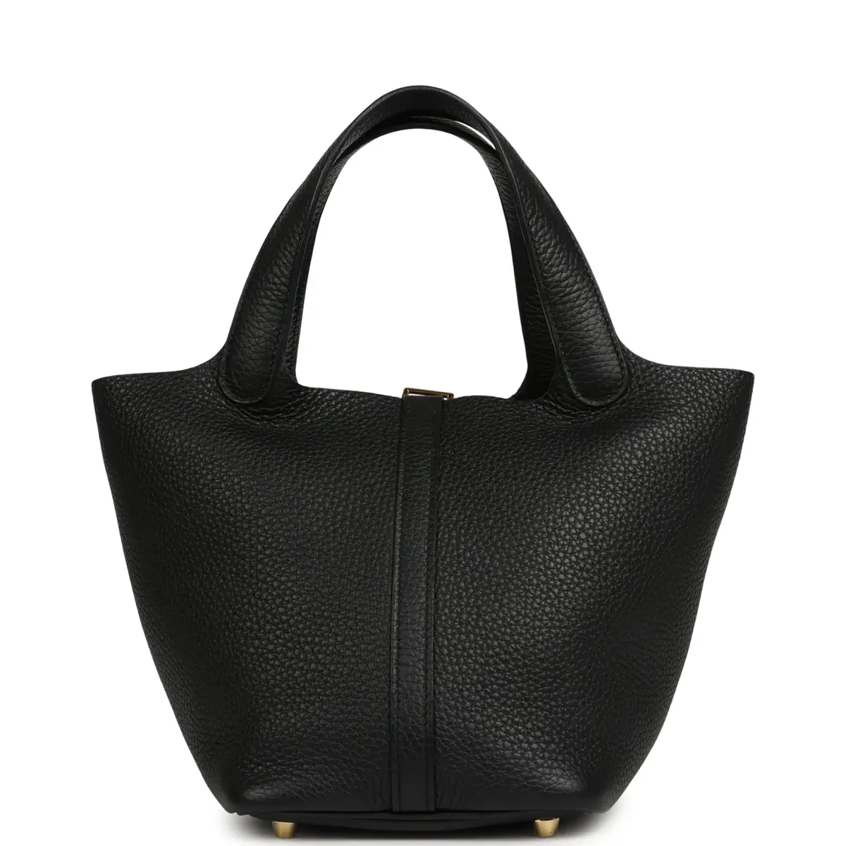 HERMÈS Pre-owned Hermes Picotin Lock 18 Black Clemence Gold Hardware | Thumbnail 4 HERMÈS Pre-owned Hermes Picotin Lock 18 Black Clemence Gold Hardware | Thumbnail 4