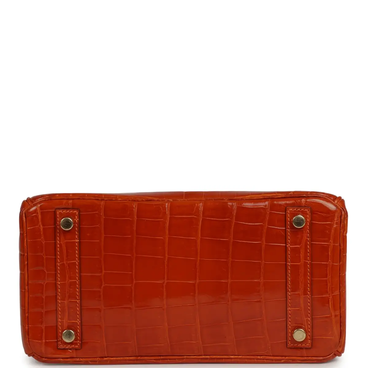 HERMÈS Vintage Hermes Birkin 25 Pain D'Epice Shiny Niloticus Crocodile Gold Hardware | Thumbnail 6 HERMÈS Vintage Hermes Birkin 25 Pain D'Epice Shiny Niloticus Crocodile Gold Hardware | Thumbnail 6