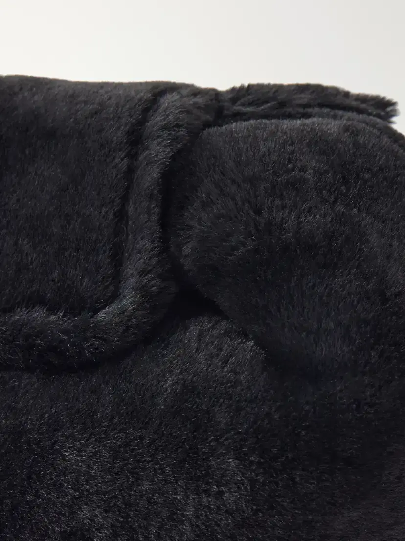 Gabriela Hearst Soft Demi Clutch In Black Shearling | Thumbnail 6