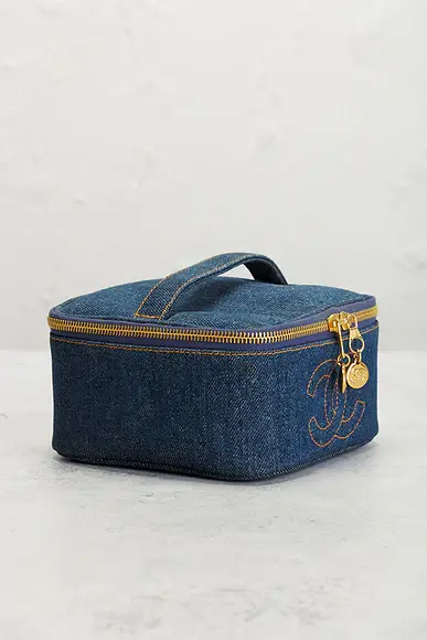 Chanel Chanel Denim Vanity Case | Thumbnail 4 Chanel Chanel Denim Vanity Case | Thumbnail 4