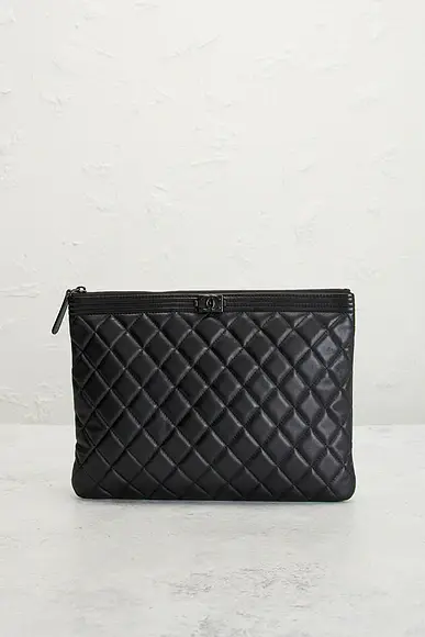 Chanel Chanel Lambskin Boy O Case Clutch | Thumbnail 2 Chanel Chanel Lambskin Boy O Case Clutch | Thumbnail 2