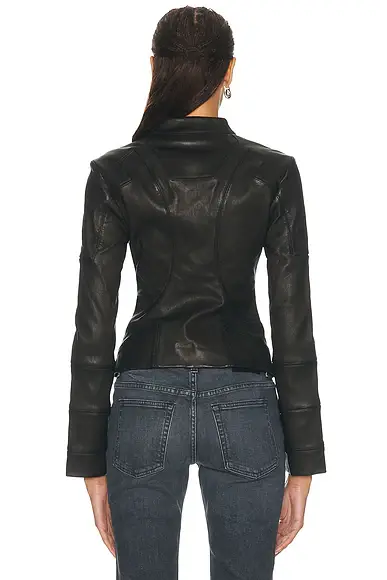 Staud Blair Leather Jacket | Thumbnail 3