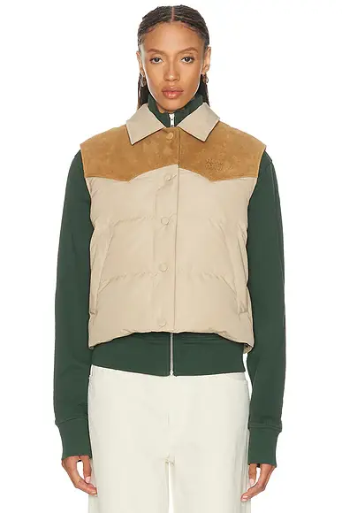 Miu Miu Tela Tec Piumino Pelle Vest | Thumbnail 2 Miu Miu Tela Tec Piumino Pelle Vest | Thumbnail 2