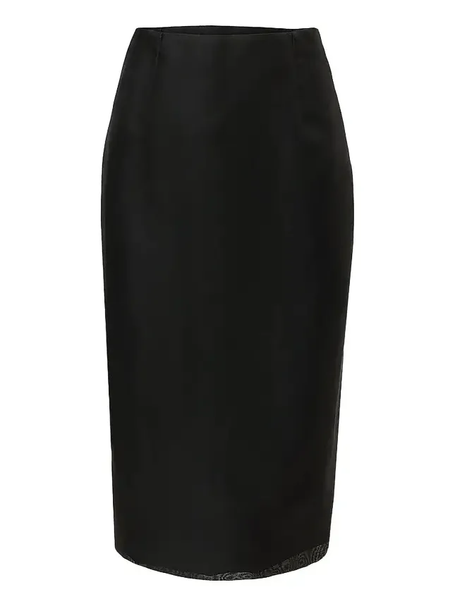 Women's Silk Semi-Sheer Skirt Women's Silk Semi-Sheer Skirt