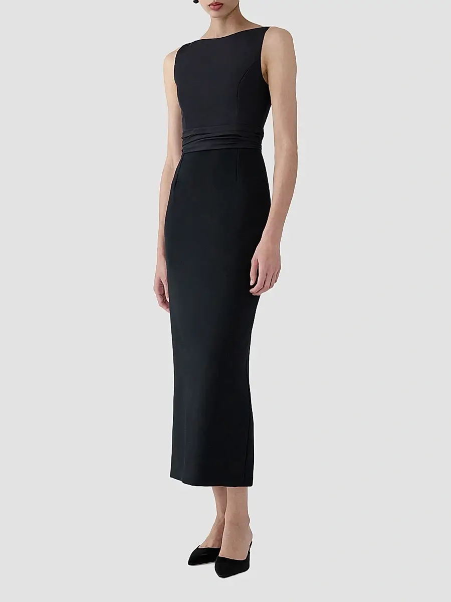 Carolina Herrera Women's Silk Column Midi Dress | Thumbnail 2 Carolina Herrera Women's Silk Column Midi Dress | Thumbnail 2