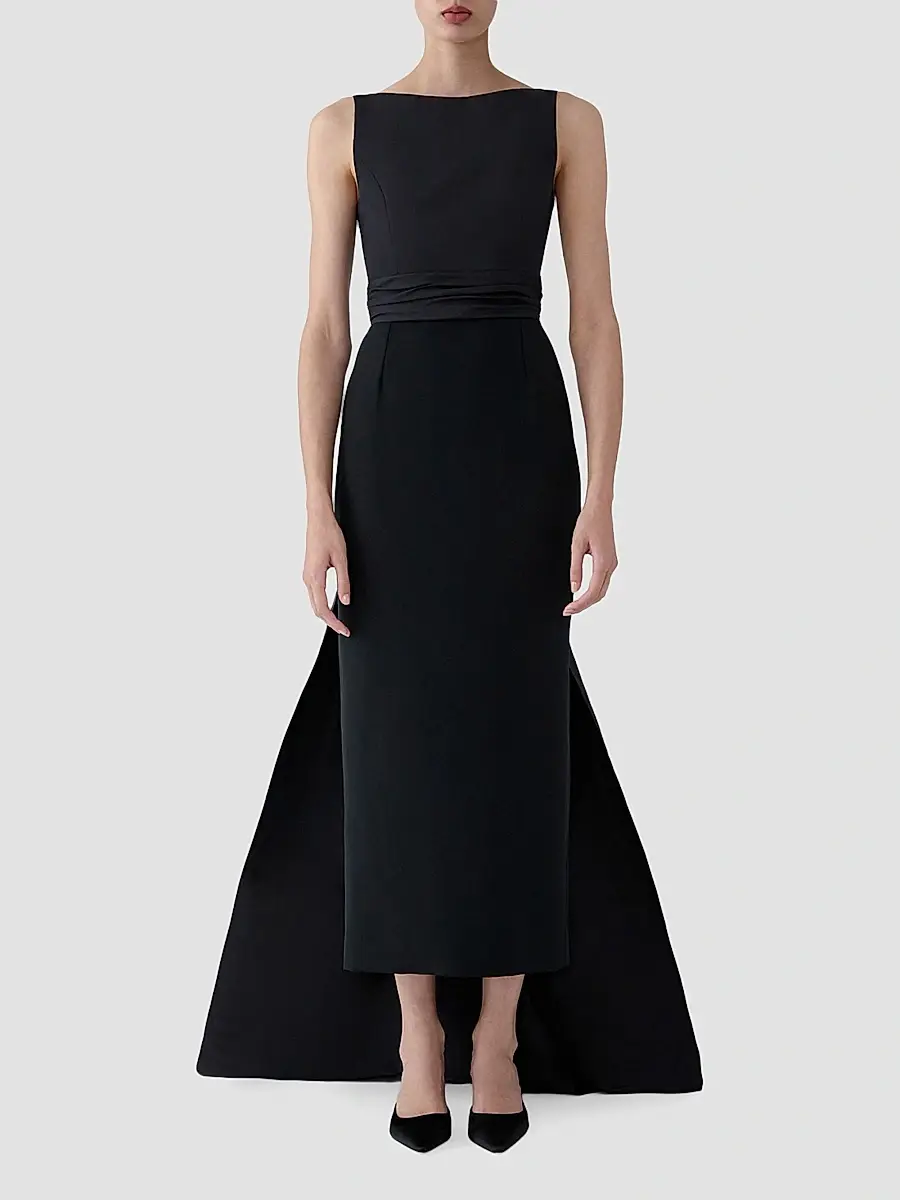 Carolina Herrera Women's Silk Column Midi Dress | Thumbnail 4 Carolina Herrera Women's Silk Column Midi Dress | Thumbnail 4