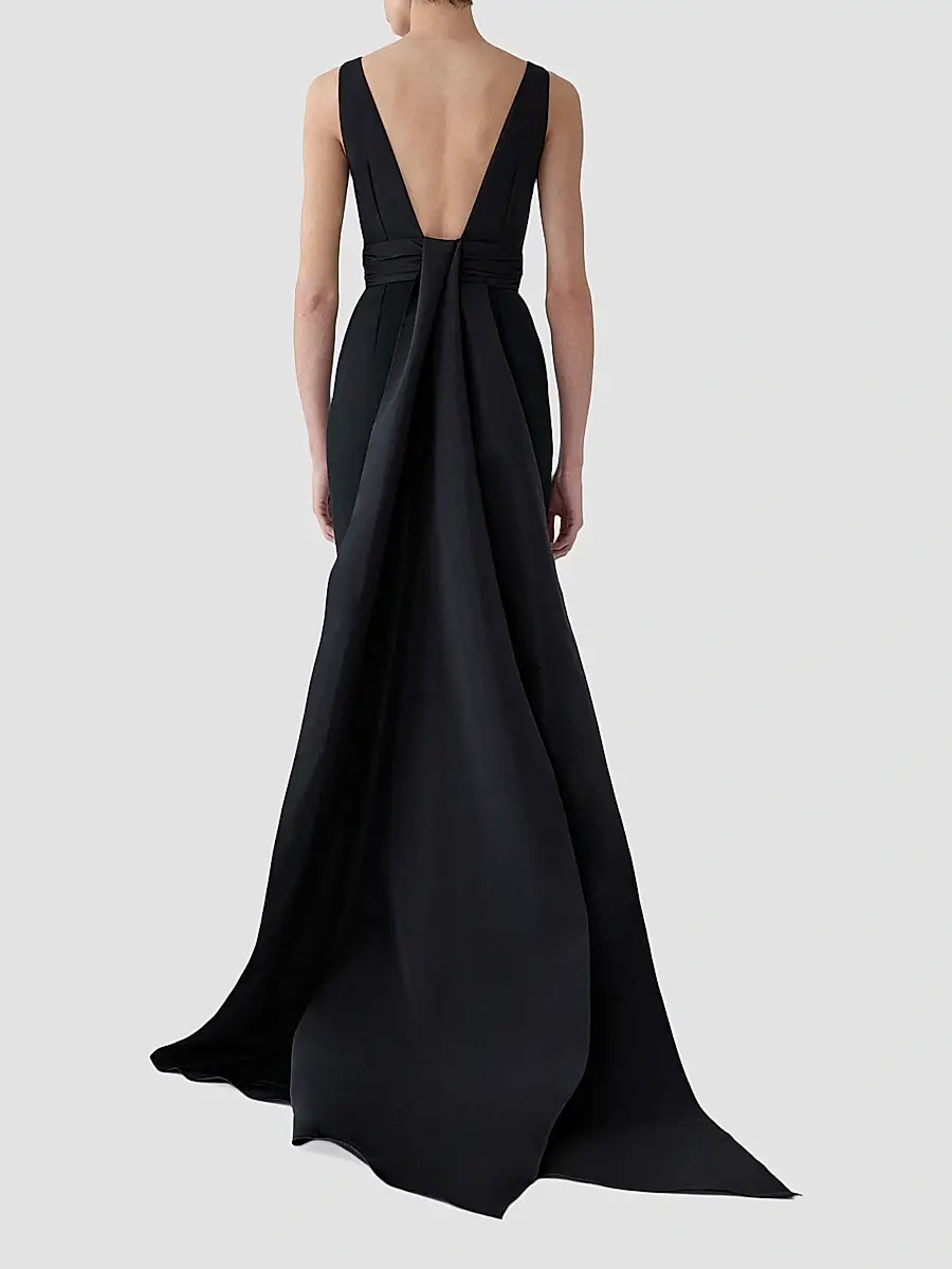 Carolina Herrera Women's Silk Column Midi Dress | Thumbnail 5 Carolina Herrera Women's Silk Column Midi Dress | Thumbnail 5