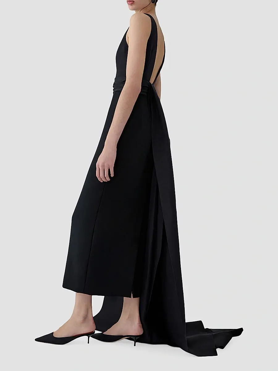 Carolina Herrera Women's Silk Column Midi Dress | Thumbnail 6 Carolina Herrera Women's Silk Column Midi Dress | Thumbnail 6