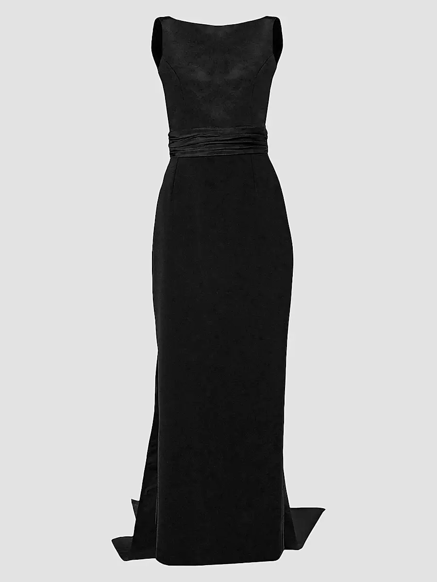 Carolina Herrera Women's Silk Column Midi Dress | Thumbnail 7 Carolina Herrera Women's Silk Column Midi Dress | Thumbnail 7