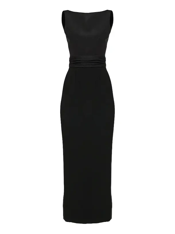 Women's Silk Column Midi Dress Women's Silk Column Midi Dress