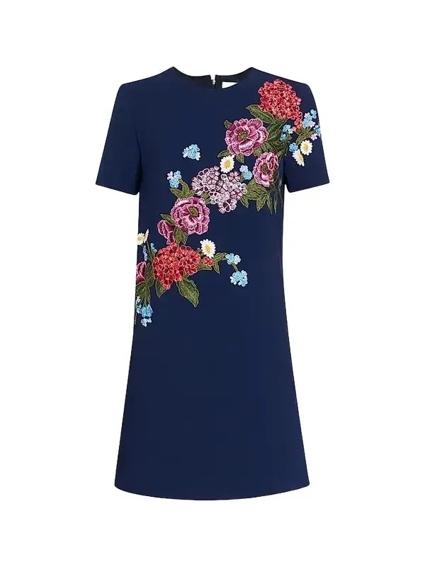 Women's Floral Shift Mini Dress