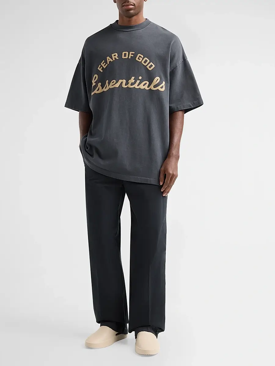 Fear of God Essentials Men's Training 90's Cotton Crewneck T-Shirt | Thumbnail 2 Fear of God Essentials Men's Training 90's Cotton Crewneck T-Shirt | Thumbnail 2