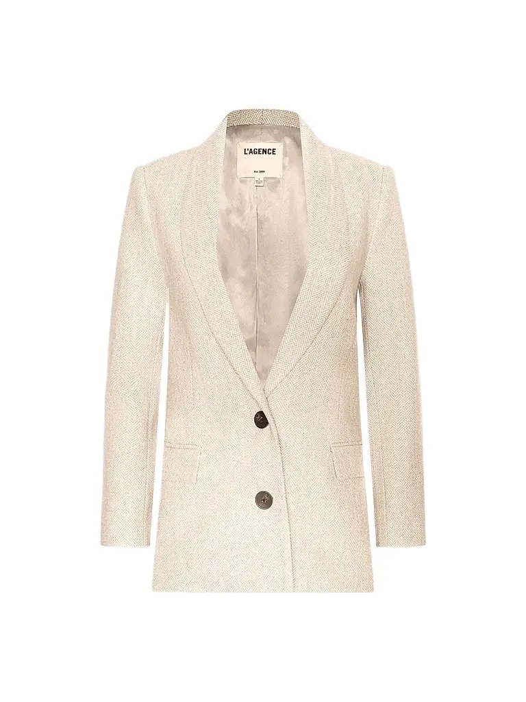 L'Agence Women's Amélie Herringbone Wool-Blend Blazer
