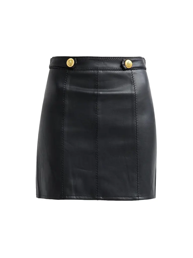 L'Agence Women's Arlena Faux-Leather Mini Skirt