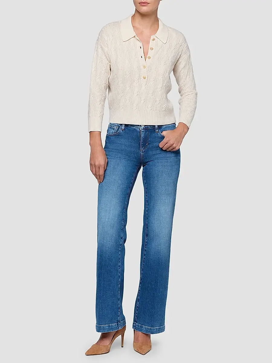 L'Agence Women's Cable-Knit Wool Sweater | Thumbnail 2 L'Agence Women's Cable-Knit Wool Sweater | Thumbnail 2