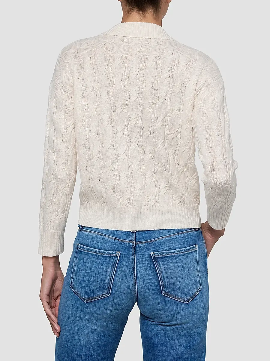 L'Agence Women's Cable-Knit Wool Sweater | Thumbnail 3 L'Agence Women's Cable-Knit Wool Sweater | Thumbnail 3