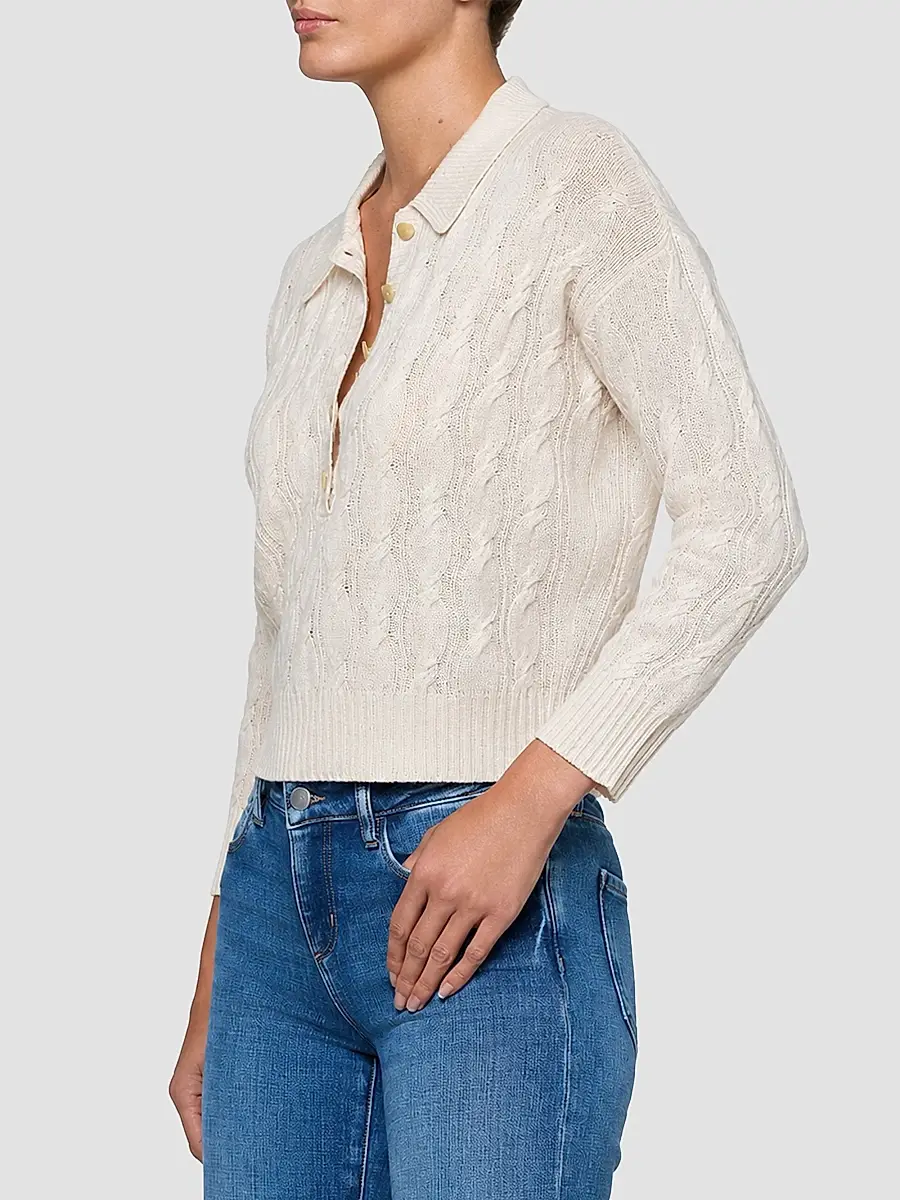 L'Agence Women's Cable-Knit Wool Sweater | Thumbnail 5 L'Agence Women's Cable-Knit Wool Sweater | Thumbnail 5