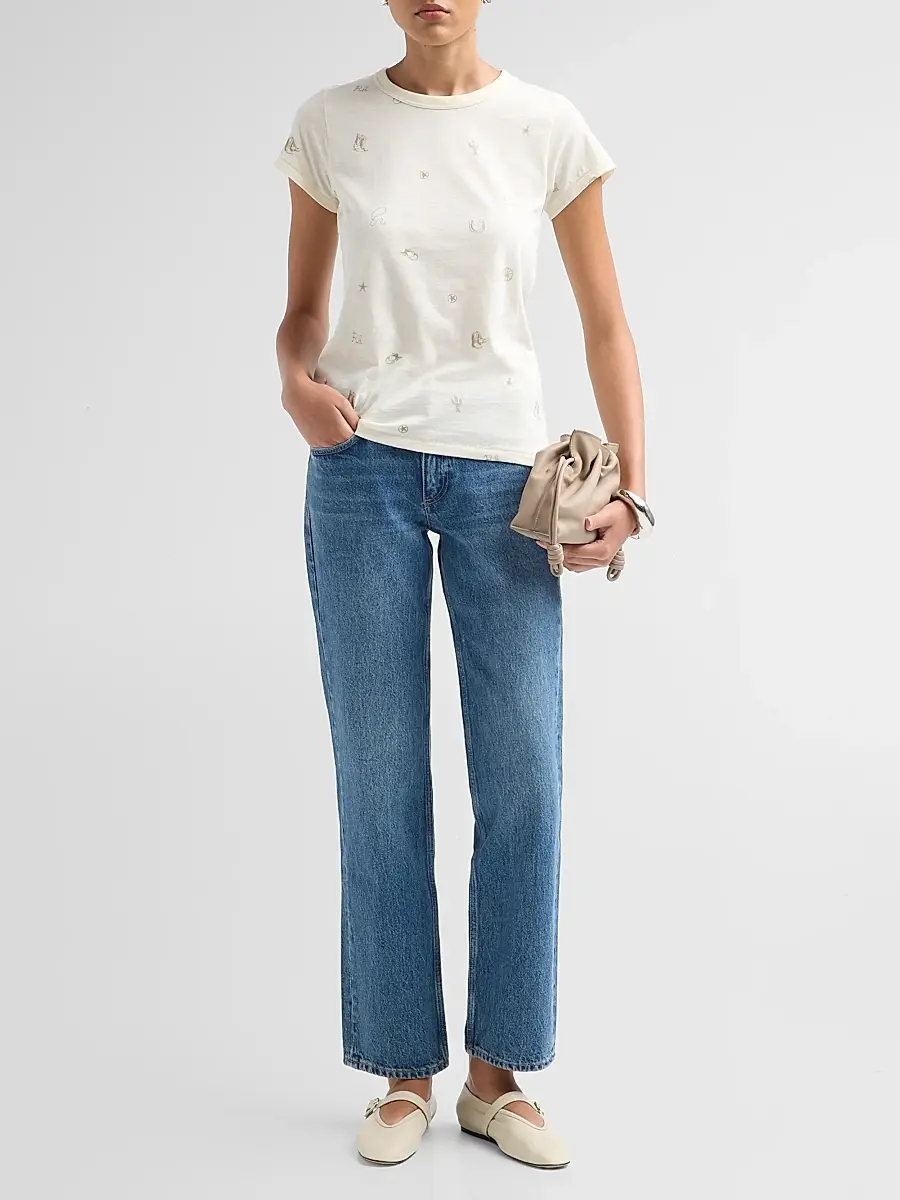 rag & bone Women's Harlow Low-Rise Straight-Leg Jeans | Thumbnail 2 rag & bone Women's Harlow Low-Rise Straight-Leg Jeans | Thumbnail 2