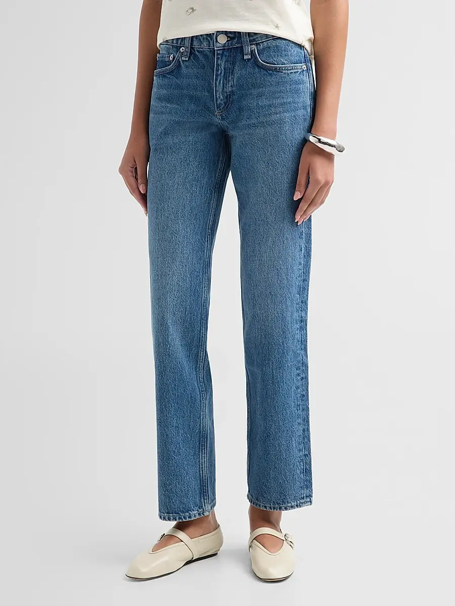 rag & bone Women's Harlow Low-Rise Straight-Leg Jeans | Thumbnail 4 rag & bone Women's Harlow Low-Rise Straight-Leg Jeans | Thumbnail 4