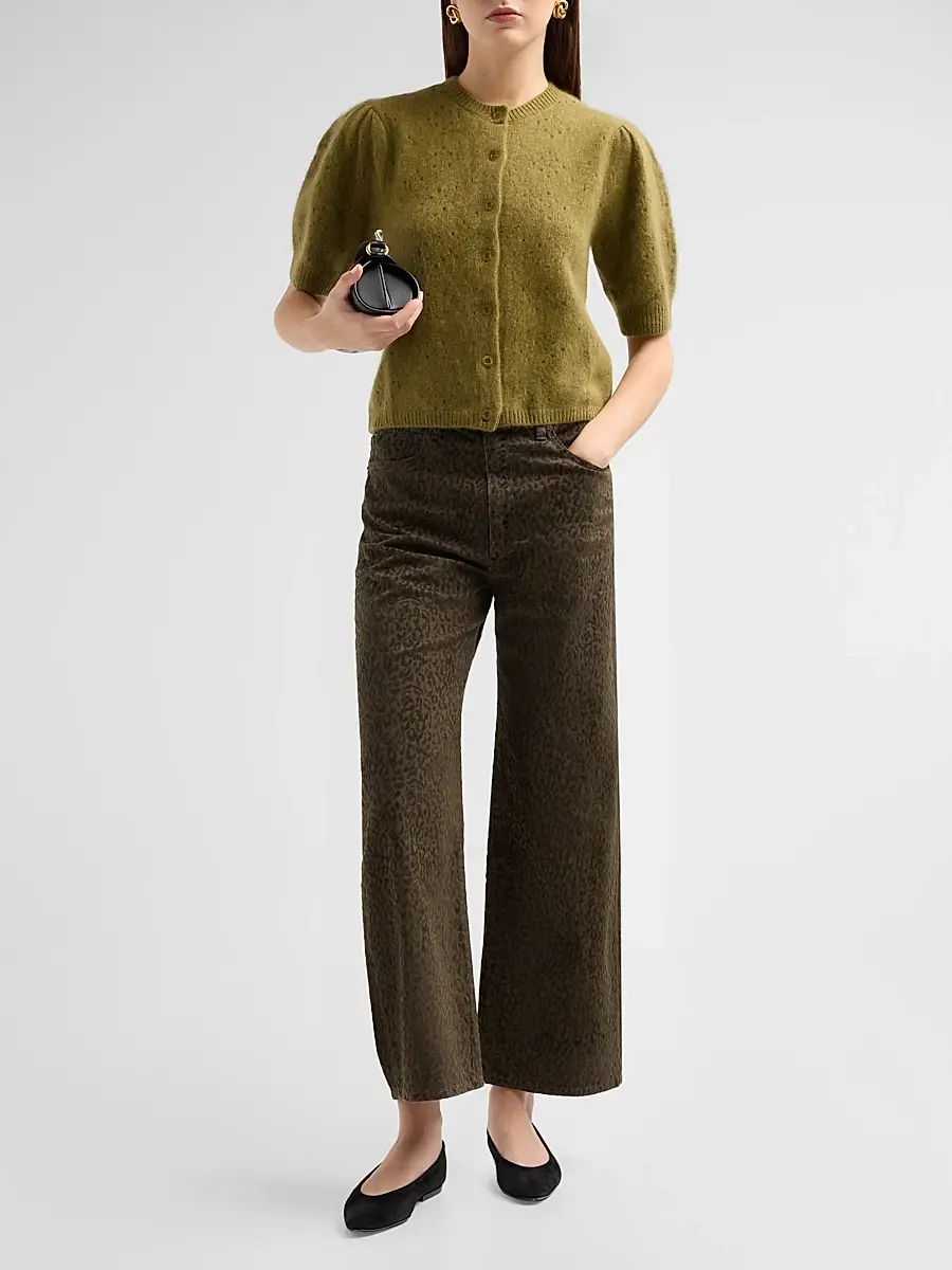Frame Women's Leopard Wide-Leg Jeans | Thumbnail 2 Frame Women's Leopard Wide-Leg Jeans | Thumbnail 2