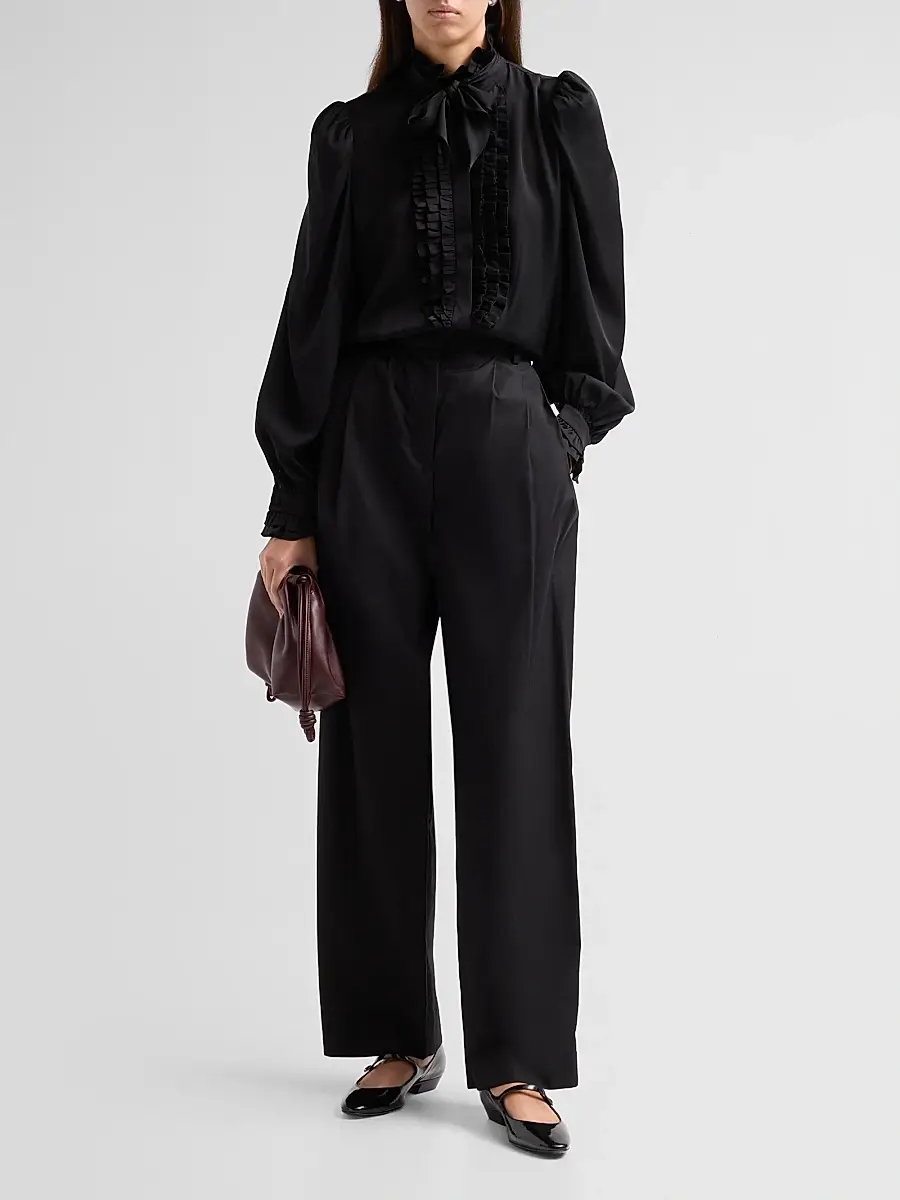 Kobi Halperin Women's North Silk Gerogette Blouse | Thumbnail 2 Kobi Halperin Women's North Silk Gerogette Blouse | Thumbnail 2
