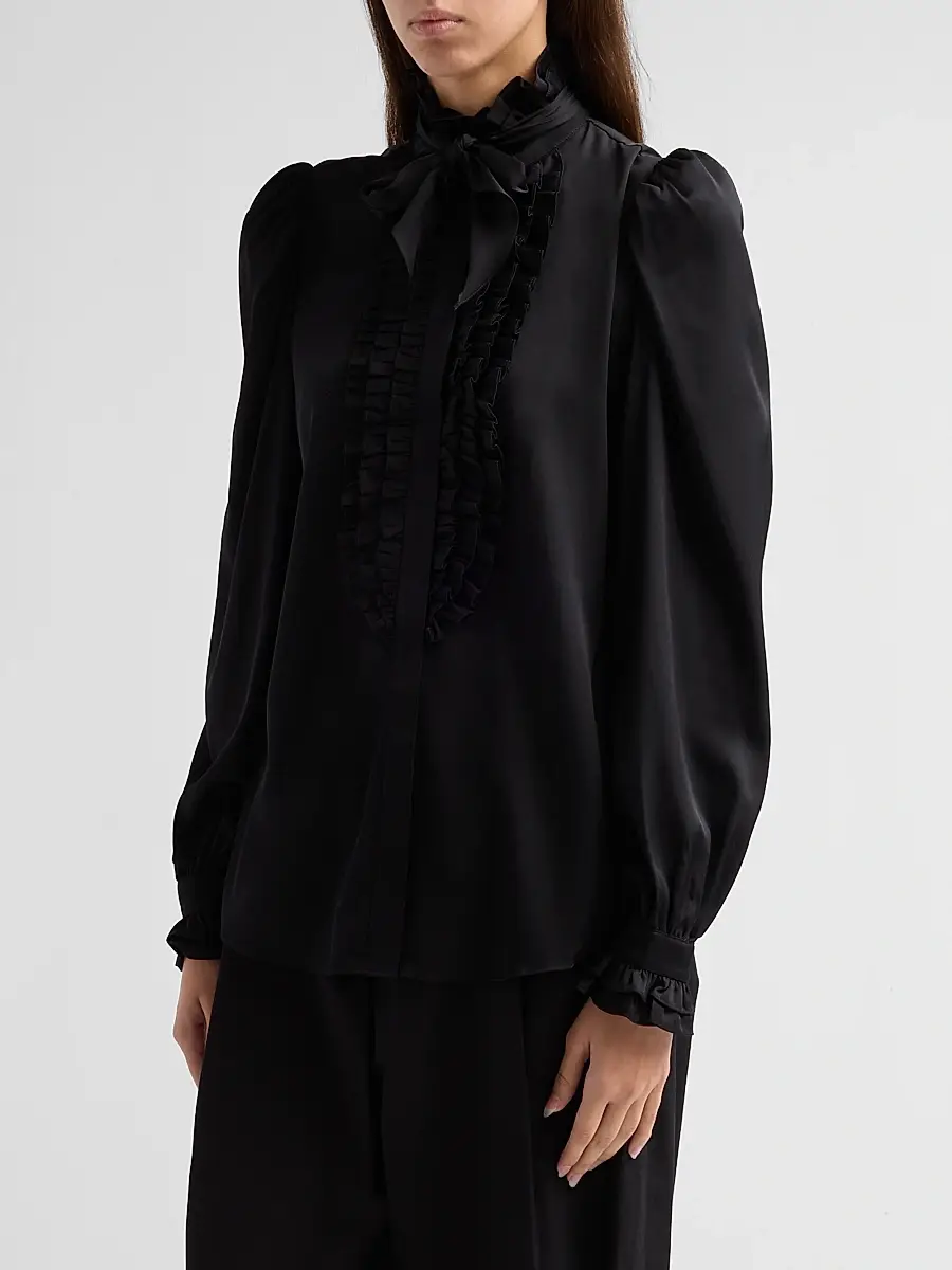 Kobi Halperin Women's North Silk Gerogette Blouse | Thumbnail 4 Kobi Halperin Women's North Silk Gerogette Blouse | Thumbnail 4