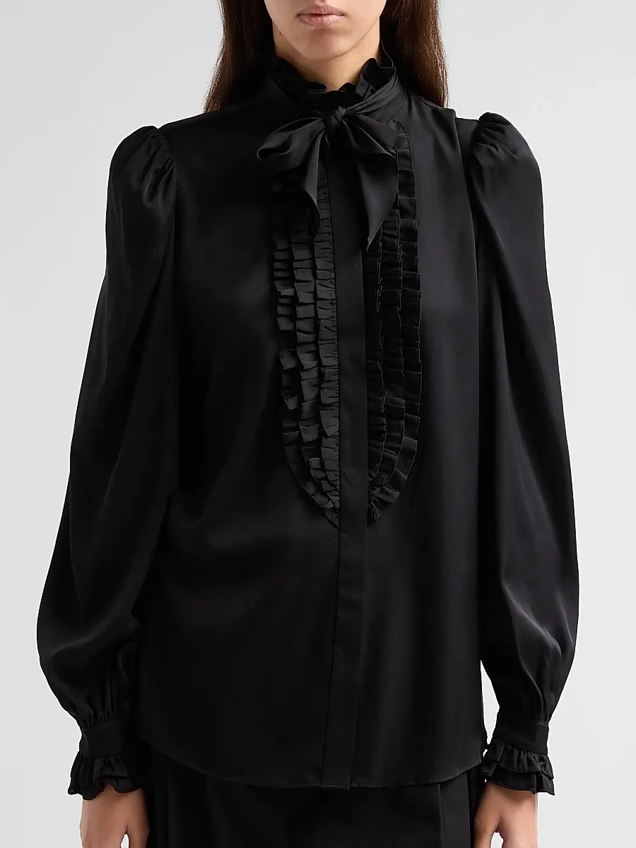 Kobi Halperin Women's North Silk Gerogette Blouse | Thumbnail 5 Kobi Halperin Women's North Silk Gerogette Blouse | Thumbnail 5