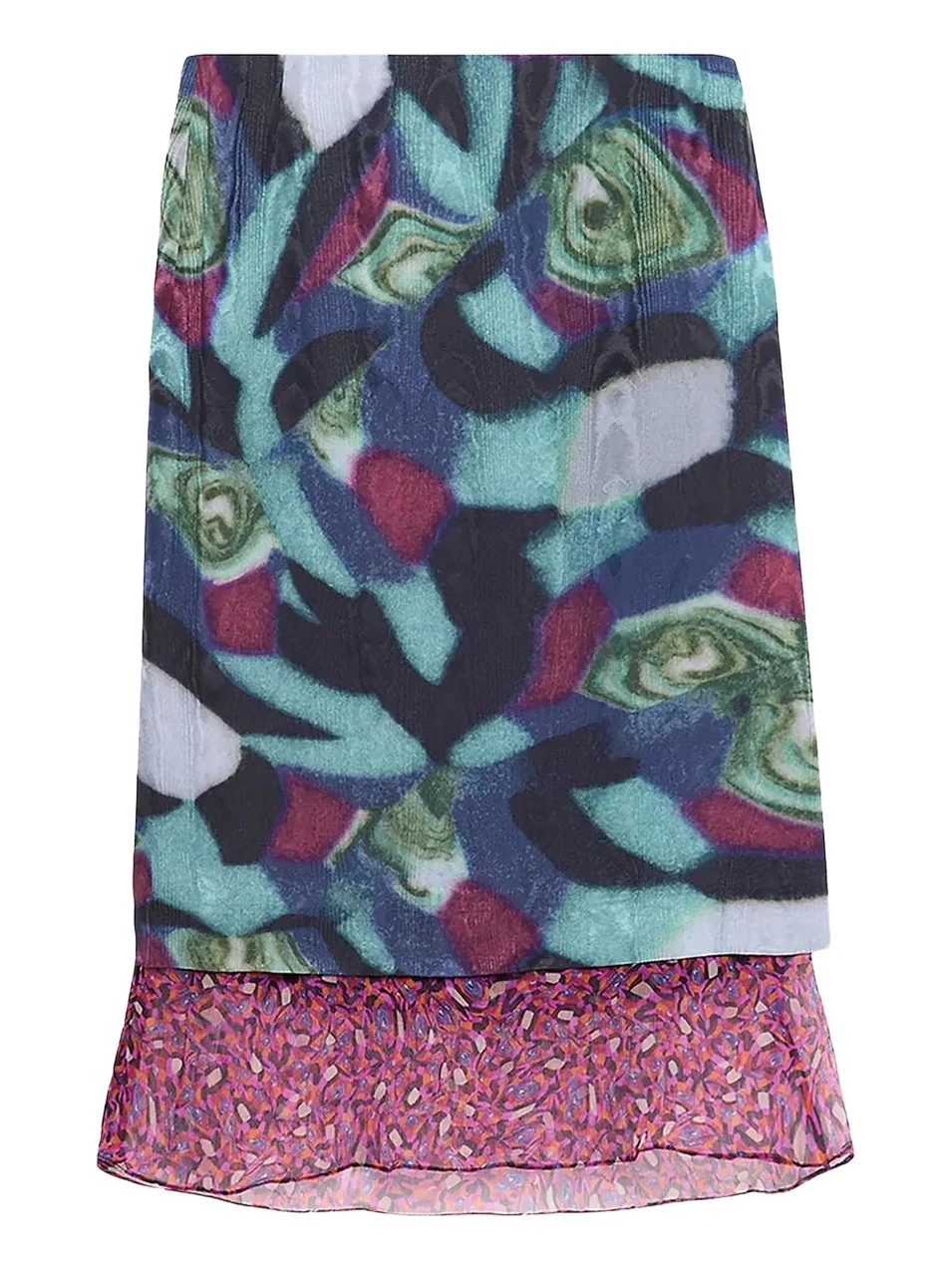 Dries Van Noten Women's Sorai Silk-Blend Midi Skirt