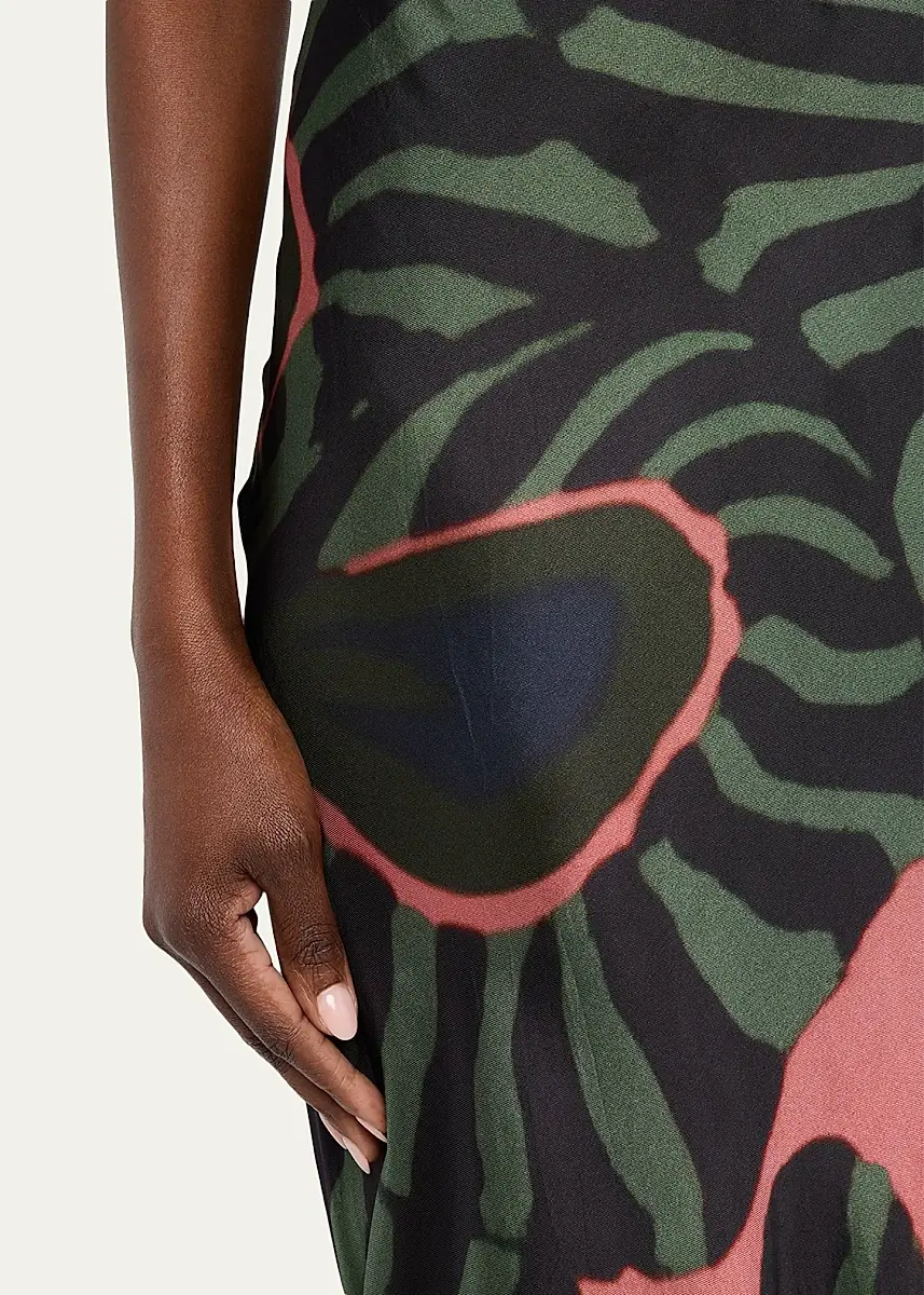 Dries Van Noten Women's Sati Abstract Midi Skirt | Thumbnail 5