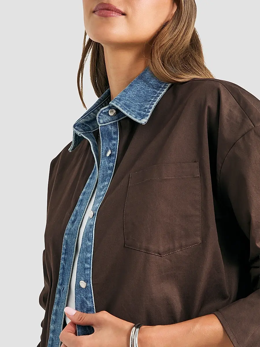 SEROYA Women's Gill Stretch-Cotton Shirt | Thumbnail 5 SEROYA Women's Gill Stretch-Cotton Shirt | Thumbnail 5