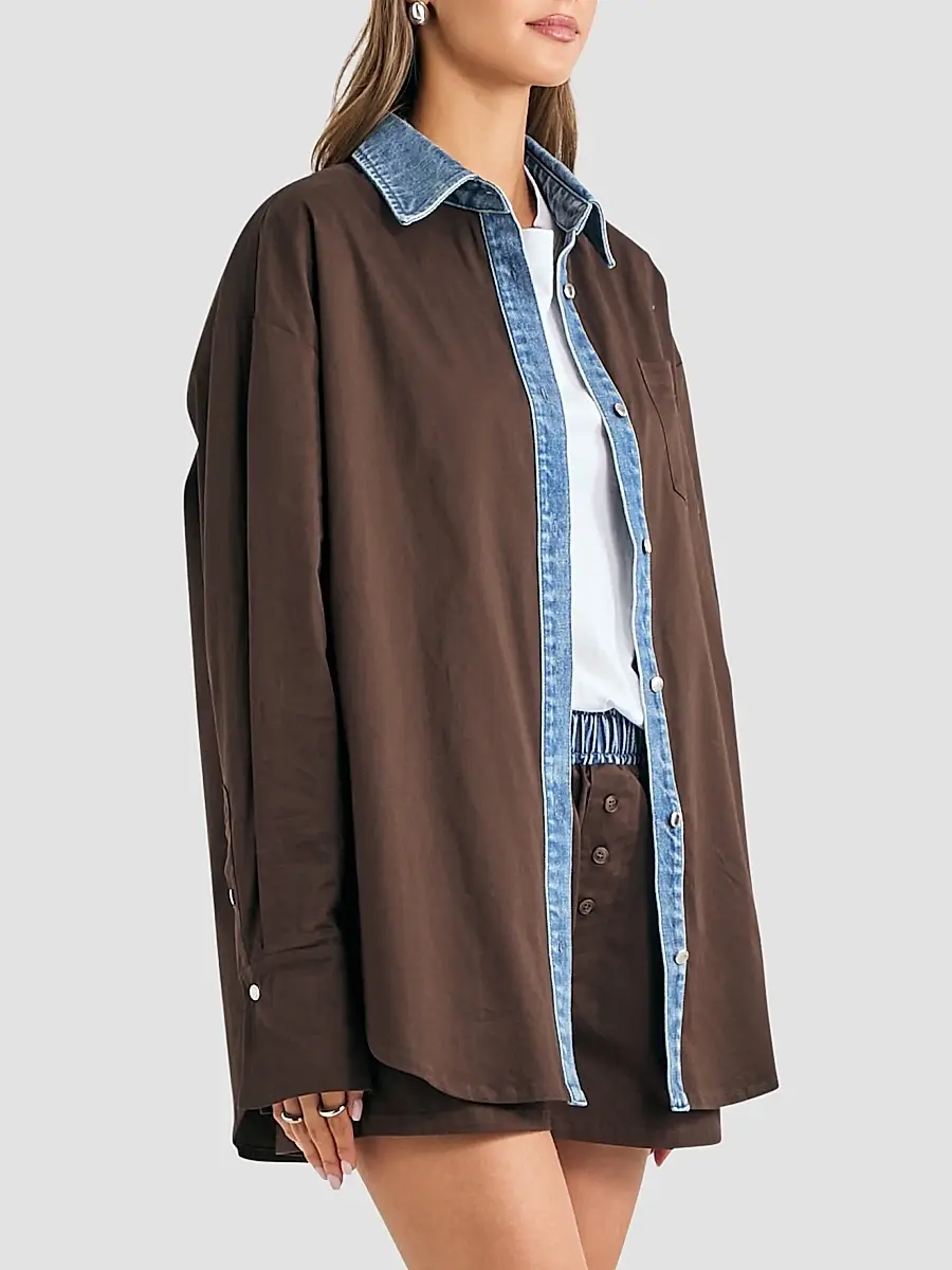 SEROYA Women's Gill Stretch-Cotton Shirt | Thumbnail 6 SEROYA Women's Gill Stretch-Cotton Shirt | Thumbnail 6