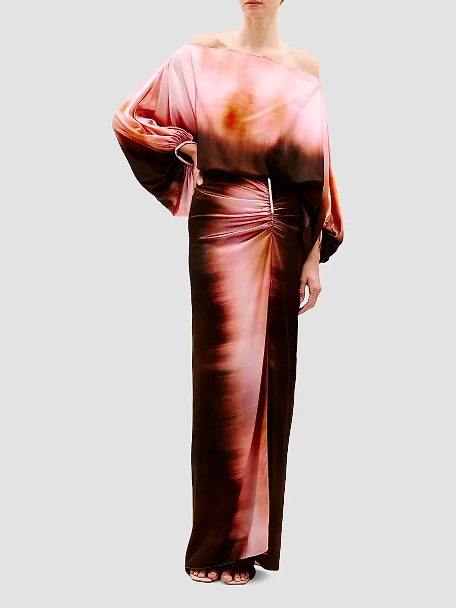 Silvia Tcherassi Women's Bellagio Printed Stretch-Silk Blouse | Thumbnail 2