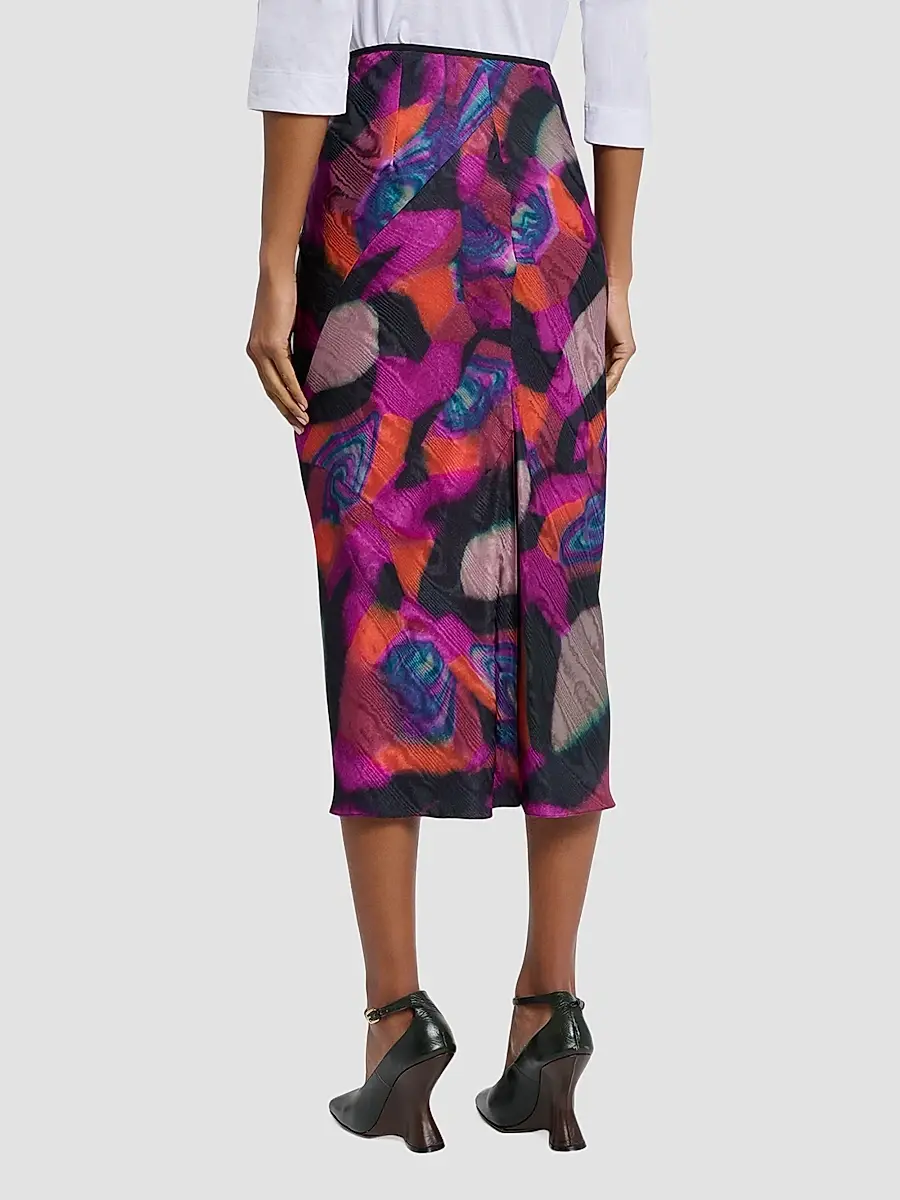 Dries Van Noten Women's Sati Abstract Midi Skirt | Thumbnail 3