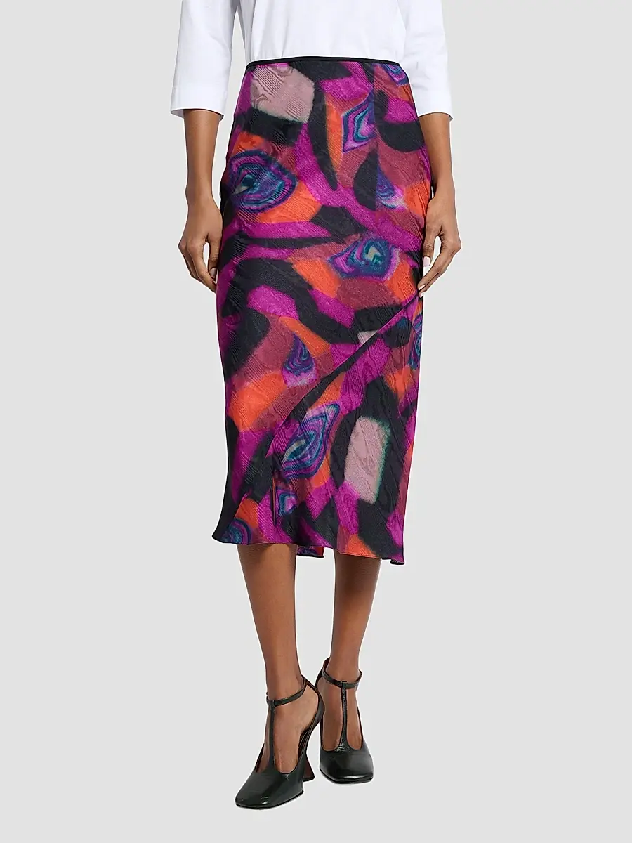 Dries Van Noten Women's Sati Abstract Midi Skirt | Thumbnail 4