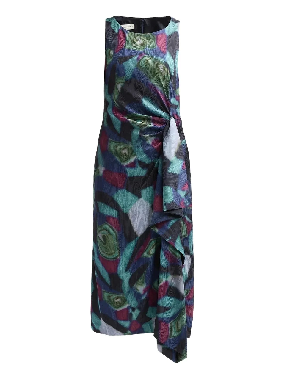 Women's Dropps Abstract-Print Sleeveless Midi Dress Women's Dropps Abstract-Print Sleeveless Midi Dress
