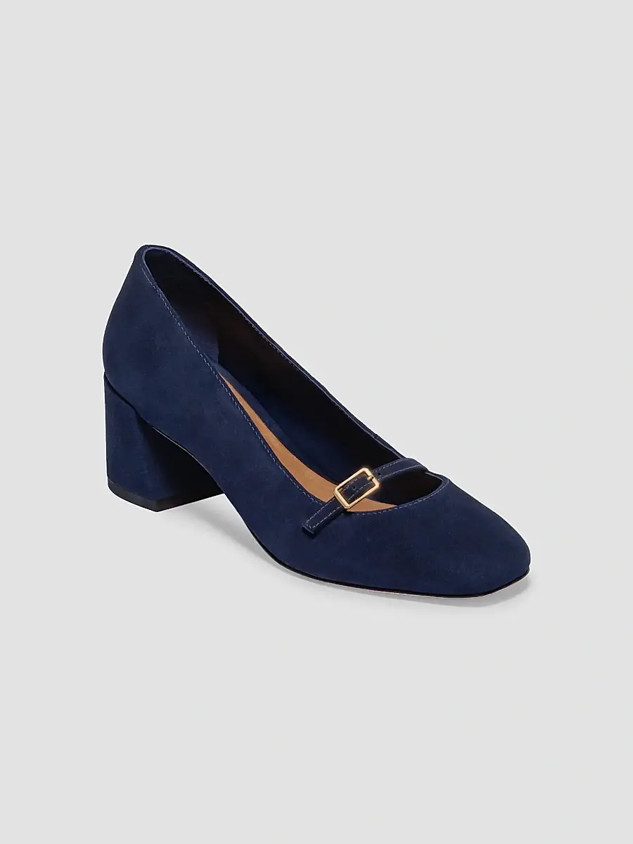 Bernardo Women's Amelie Block Heel Mary Jane Pumps | Thumbnail 2 Bernardo Women's Amelie Block Heel Mary Jane Pumps | Thumbnail 2