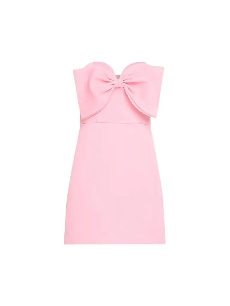 As It May Women's Noema Bow Strapless Mini Dress