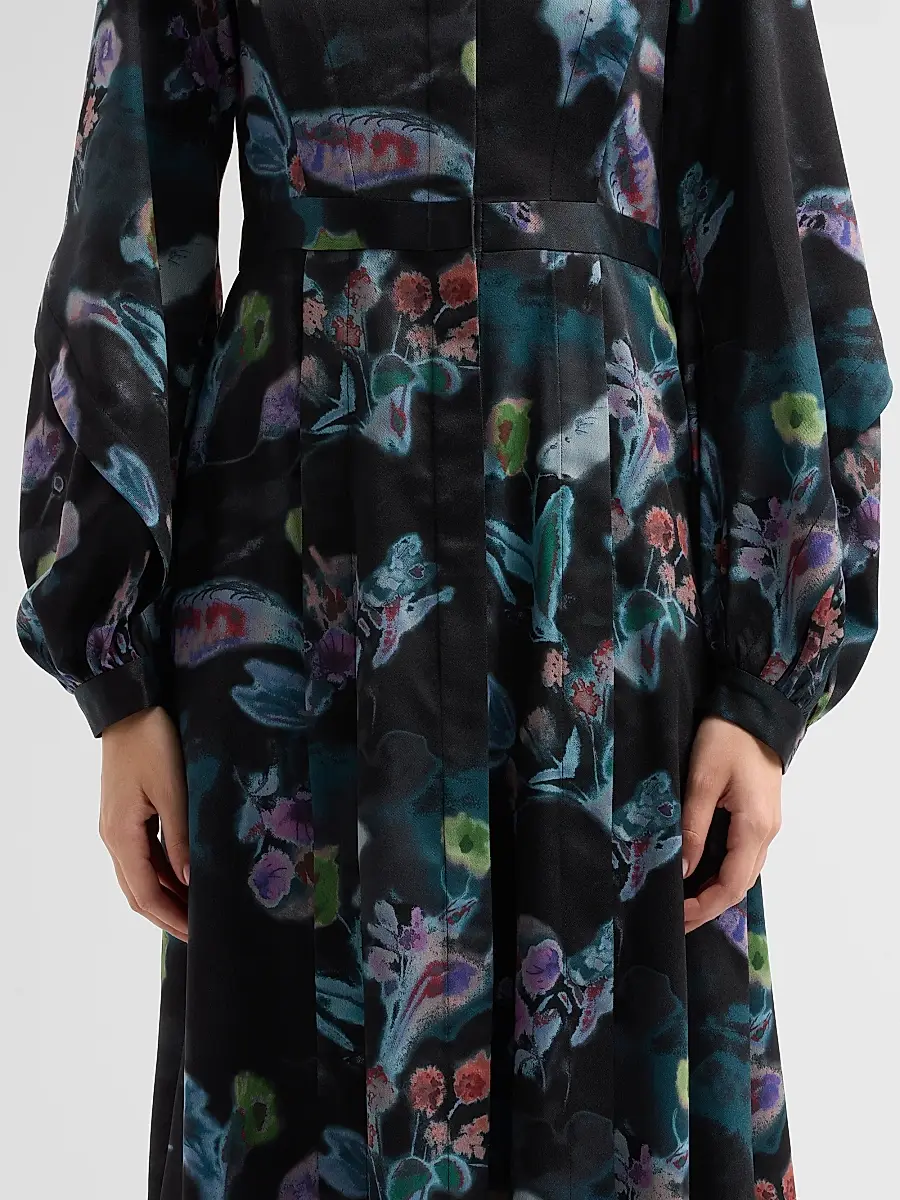 PRABAL GURUNG Women's Floral A-Line Midi Shirtdress | Thumbnail 5