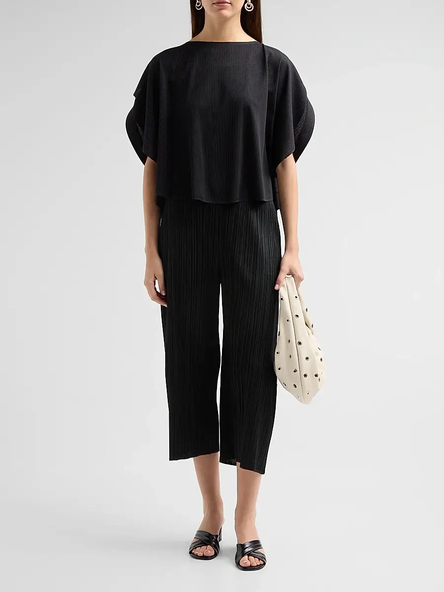 Pleats Please Issey Miyake Women's A-Poc Pleated Draped Top | Thumbnail 2 Pleats Please Issey Miyake Women's A-Poc Pleated Draped Top | Thumbnail 2